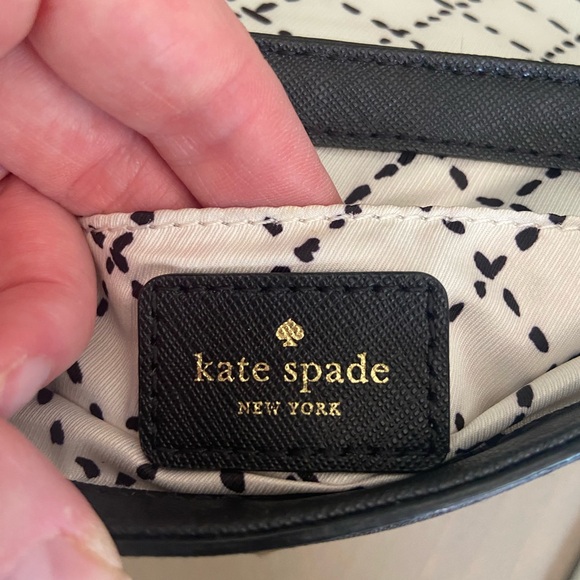 Kate Spade Shoulder Bag, Black with Gold Clasp - Picture 5 of 5